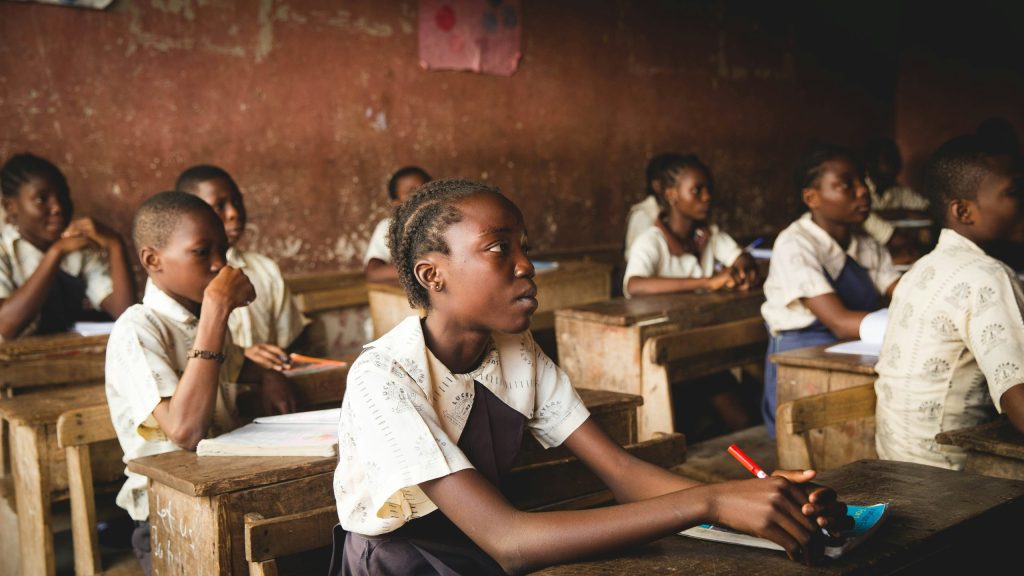 Nigeria, school, children, girls, boys
